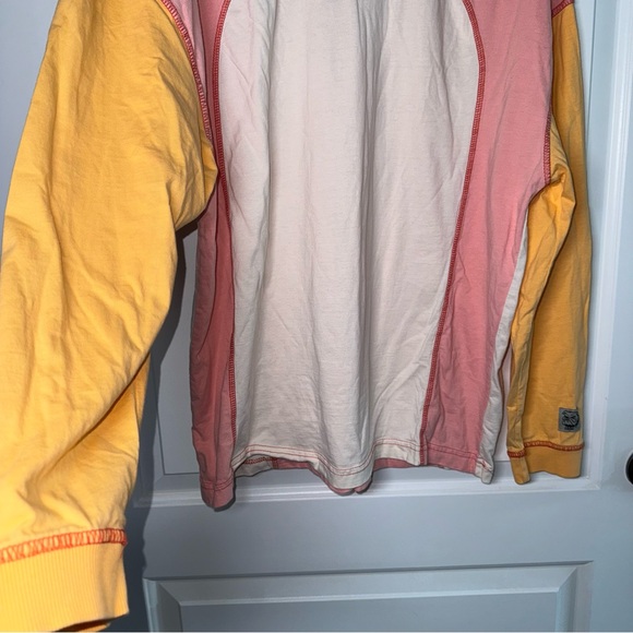 Urban Outfitters BDG Colby Seamed Long Sleeve Tee Color Block Size Medium - Picture 5 of 12